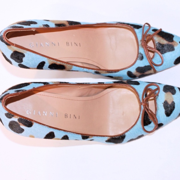 Gianni Bini Leopard Print Heels Size (6) - Picture 7 of 8